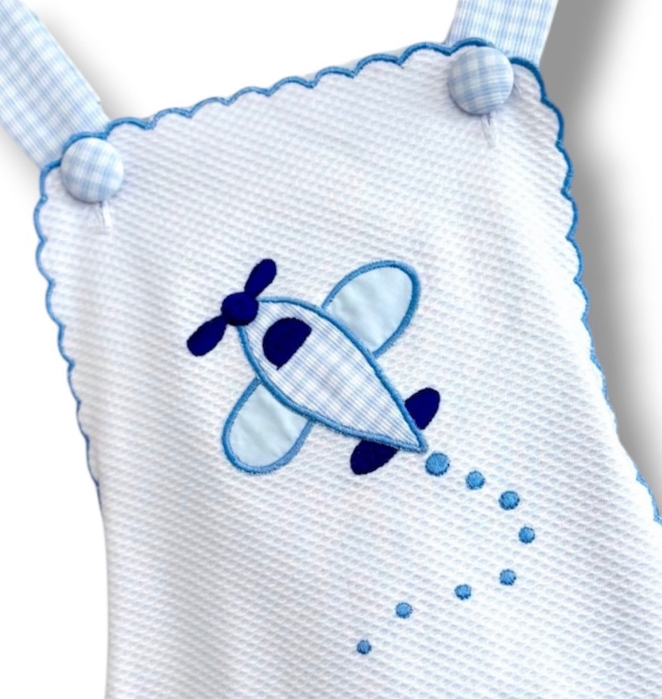 Marco & Lizzy | Baby Boy "Airplane Applique" Romper