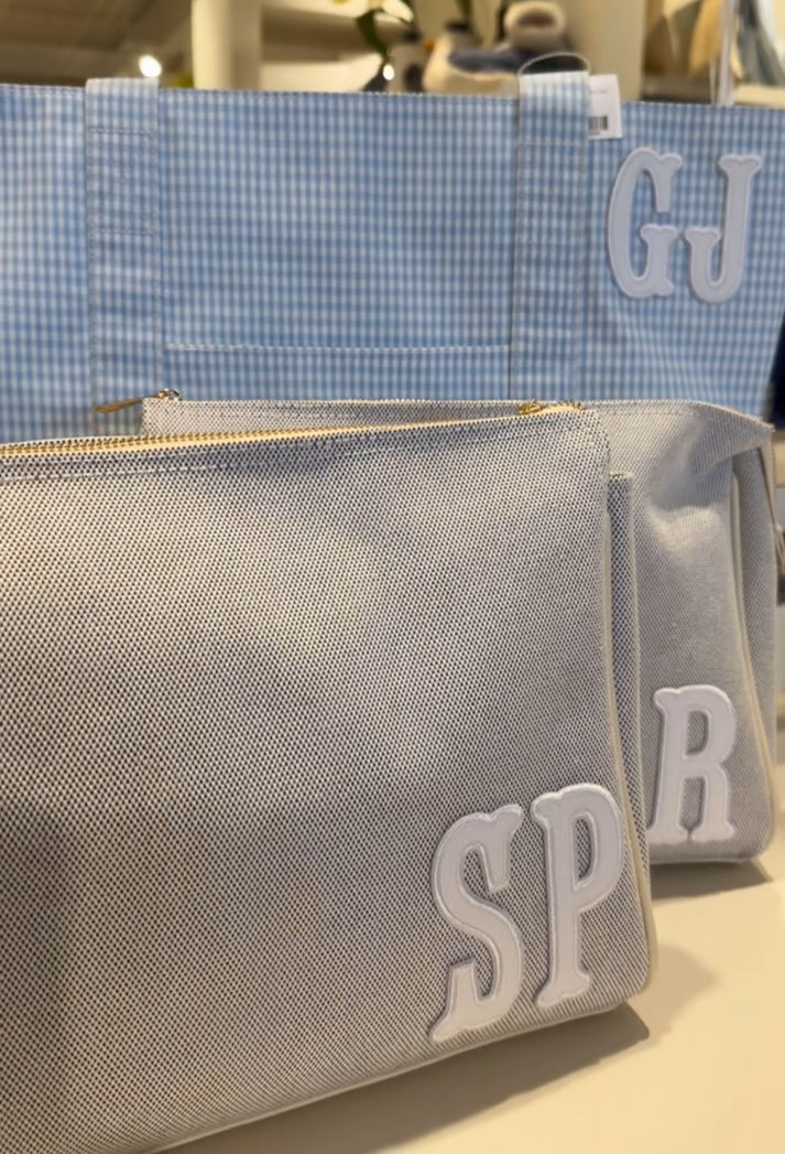 TRVL Design Letter Applique Stickers- White