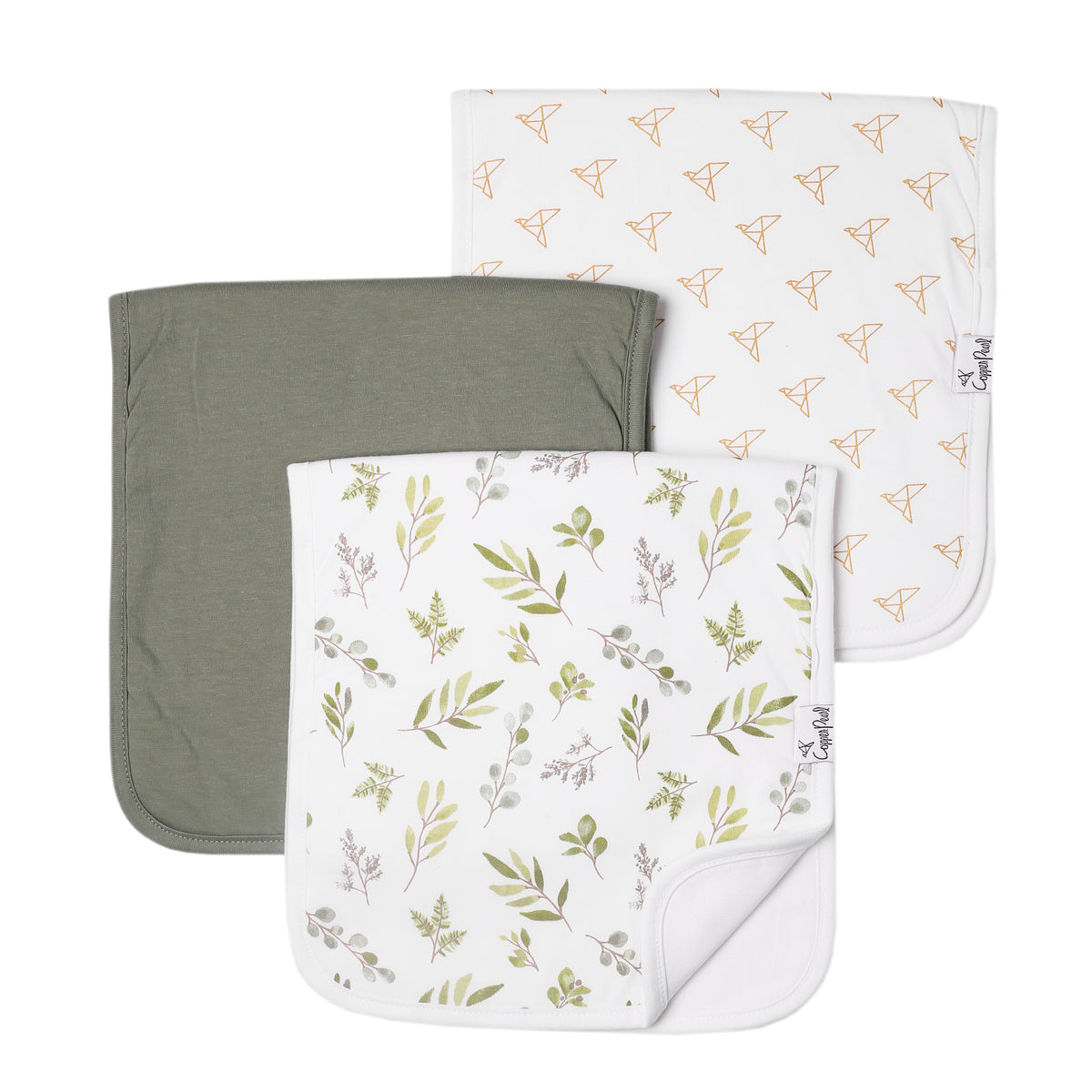 Copper Pearl Burp Cloths-Haven