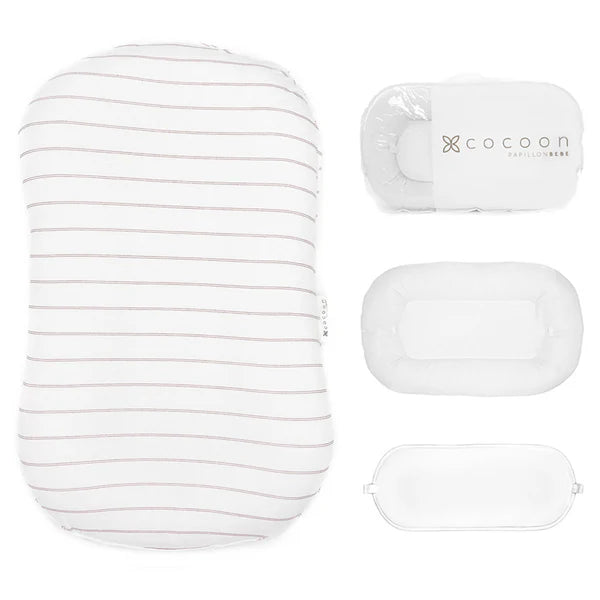 Rose Stripe Cocoon Cover | 0-9 Months