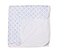 The Uptown Baby | Clover Blanket Light Blue