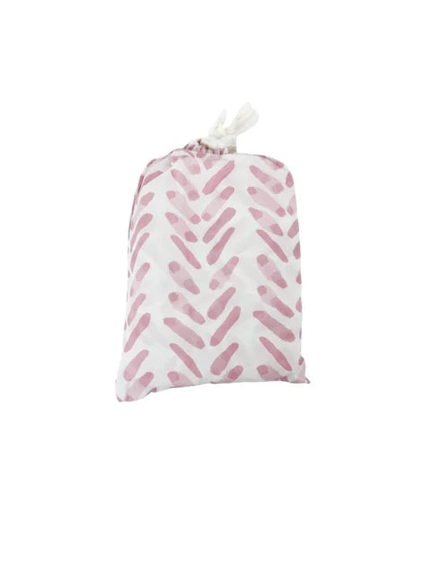 The Uptown Baby Crib Sheet - Watercolor Leaf Pink
