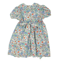 Lulu Bebe | Blue Floral Smocked Gianna Dress