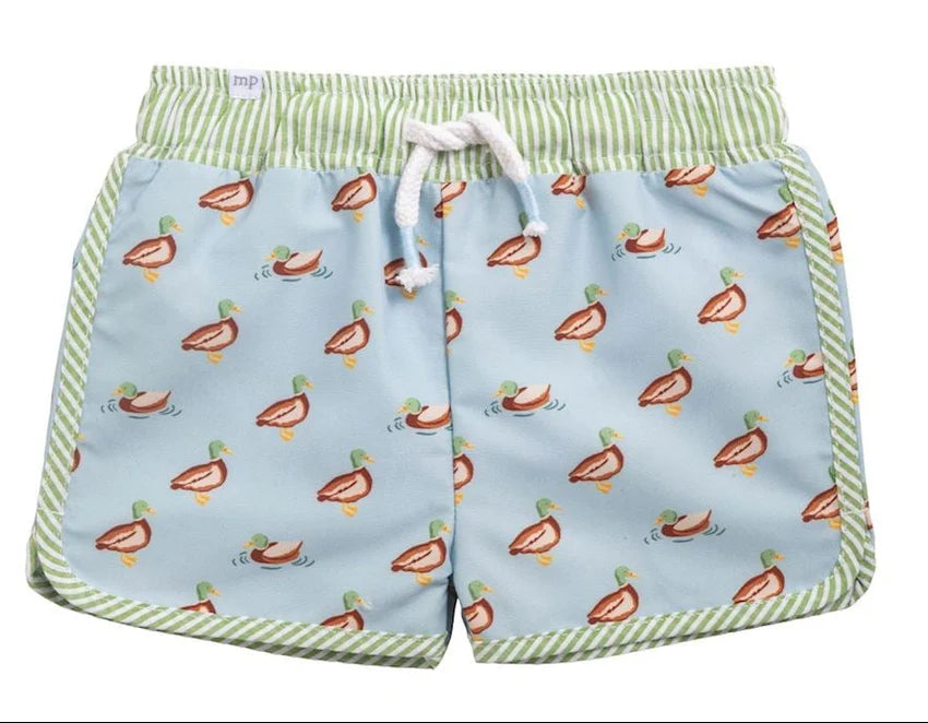 Mudpie Duck Print Swim Trunk