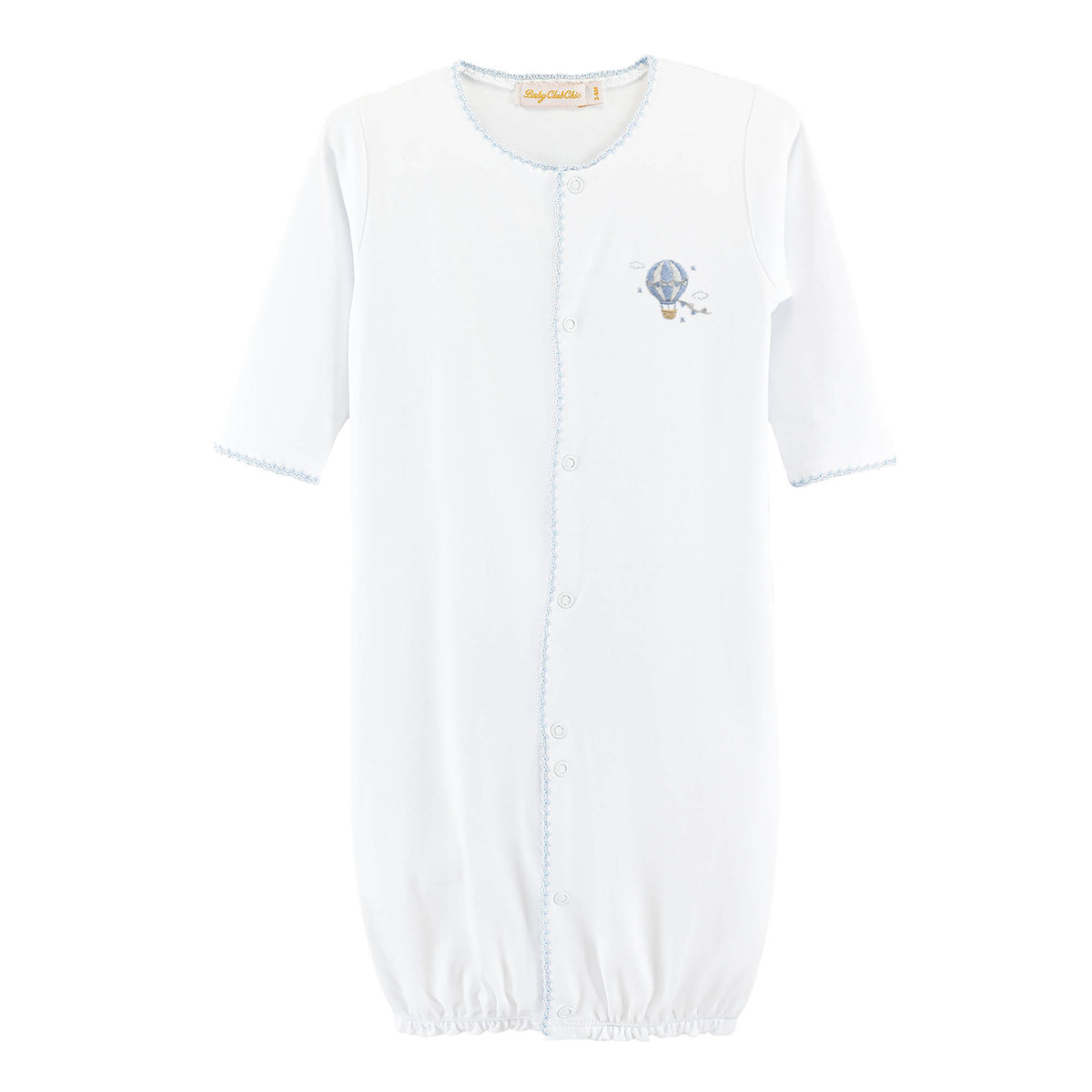 Baby Club Chic | Lets Fly Together Embroidered Pima Conv Gown