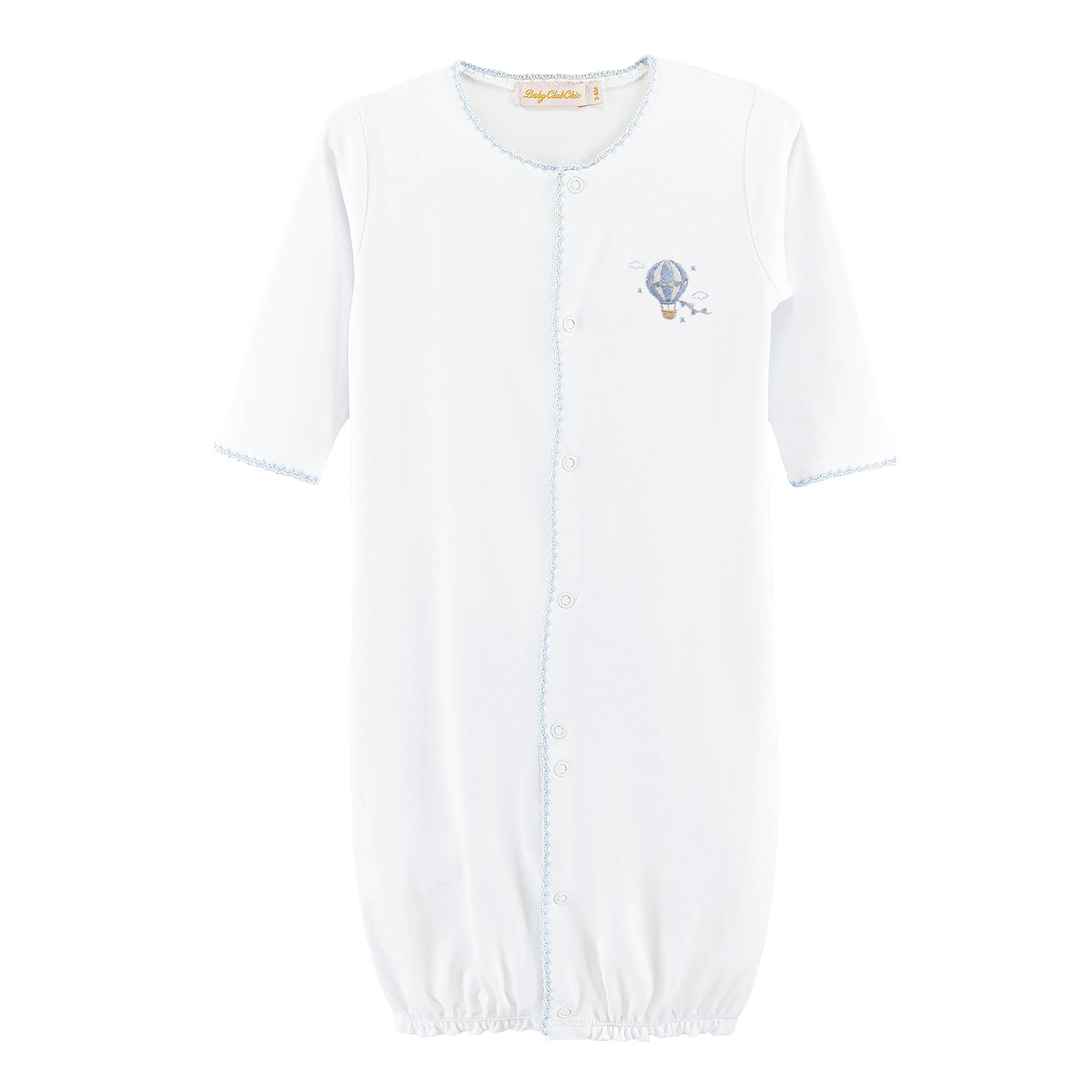 Baby Club Chic | Lets Fly Together Embroidered Pima Conv Gown