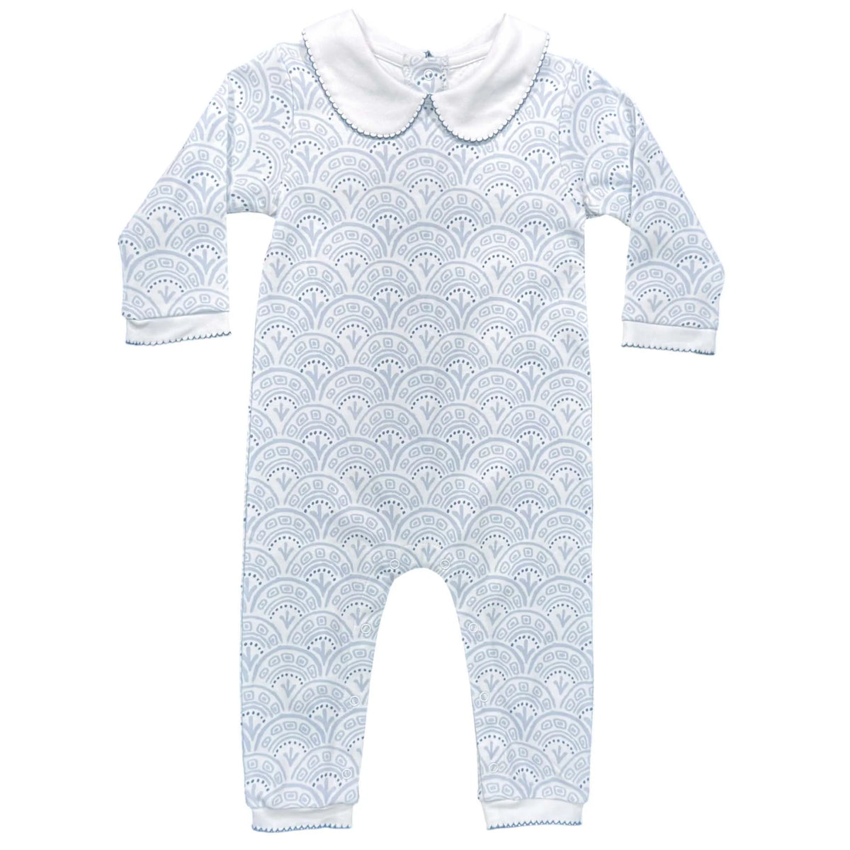 Heyward House | Footless Peter Pan Boys Scalloped Playsuit