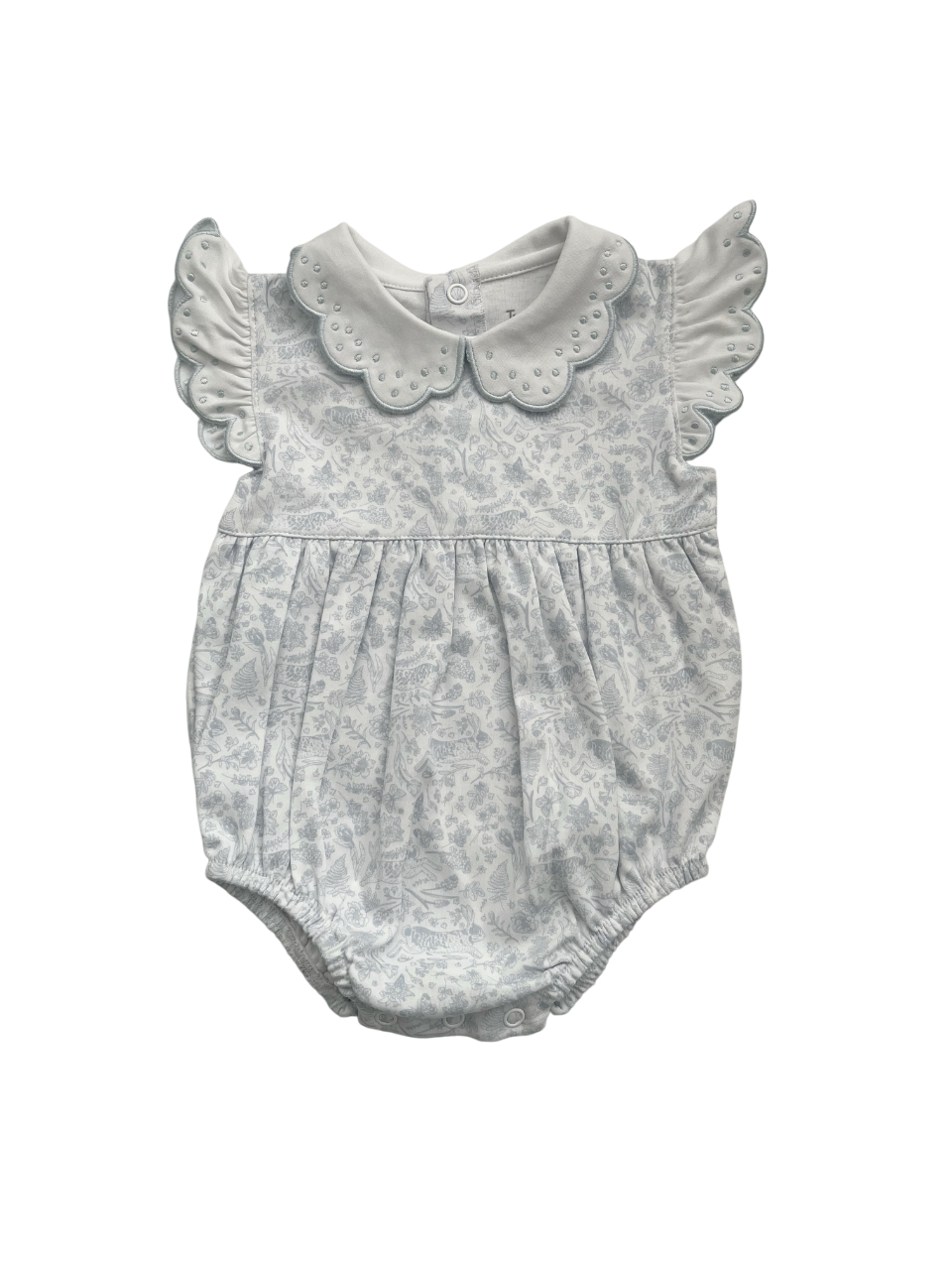 Tecomoabesos Cotton Pima Rabbit Romper with Collar