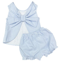 James & Lottie | Bloomer Set in Blue Gingham