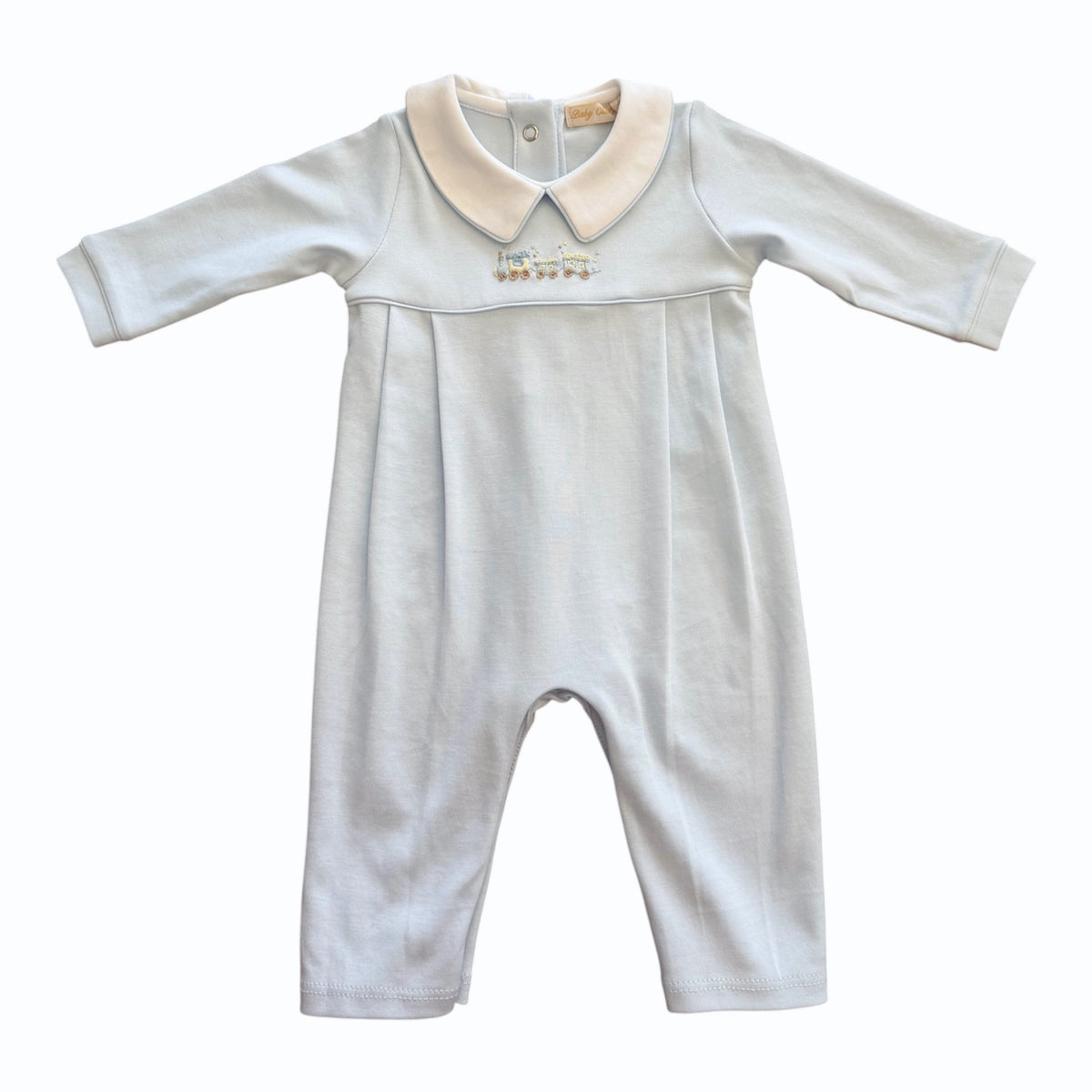 Baby Club Chic | Little Train Embroidered Playsuit