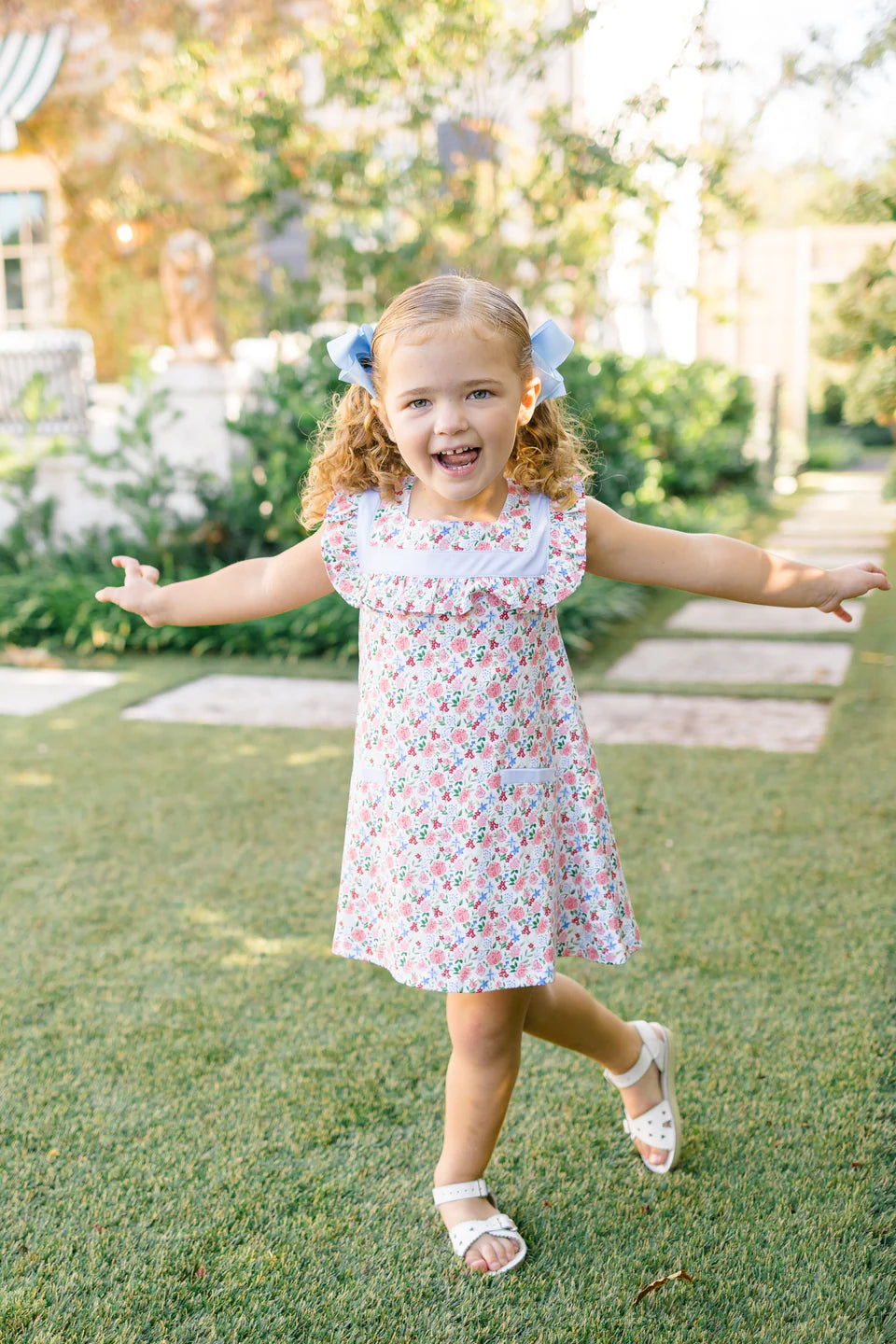 The Proper Peony Geranium Sleeveless  Dress