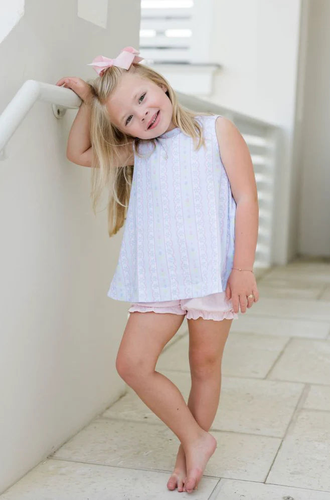 James & Lottie | Lottie Bloomer Set in Floral Scallop