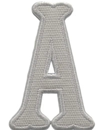 TRVL Design Letter Applique Stickers- White