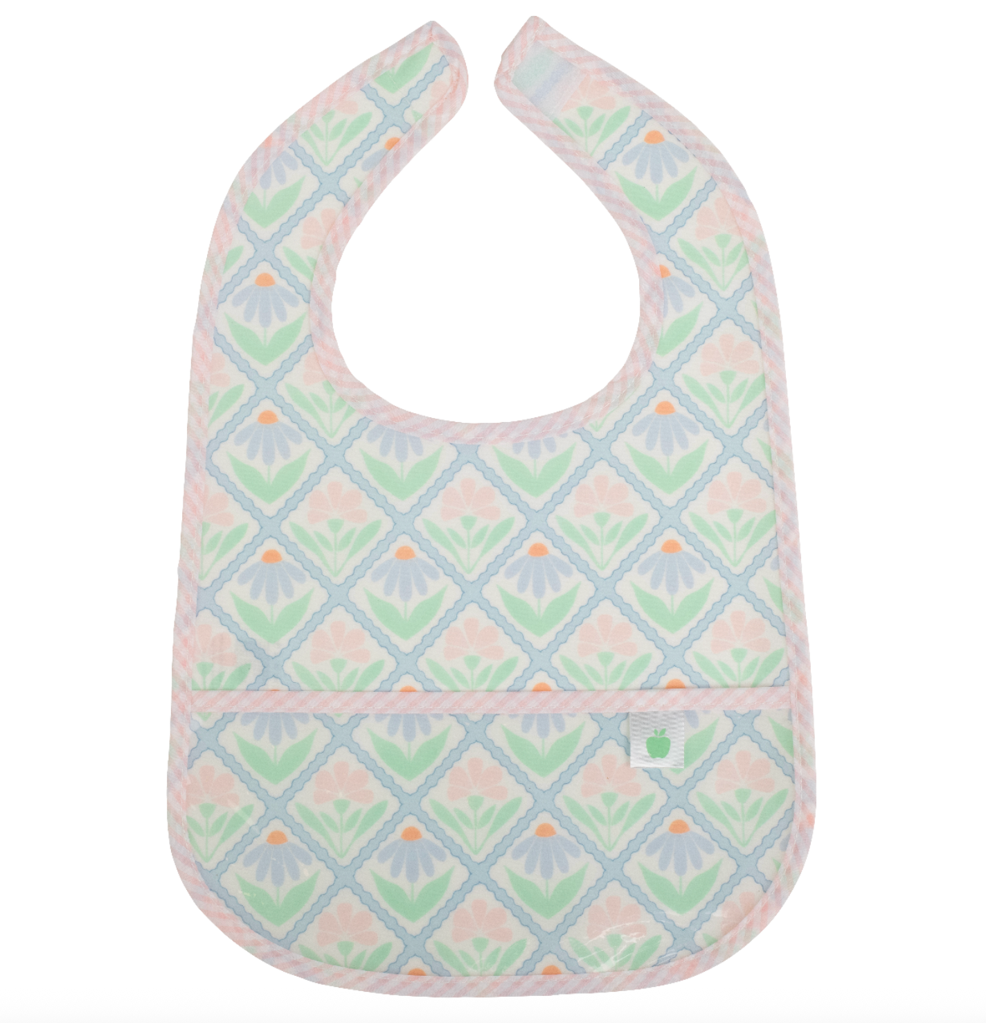 Apple Of My Isla | The Wipe It Bib, Pastel Floral