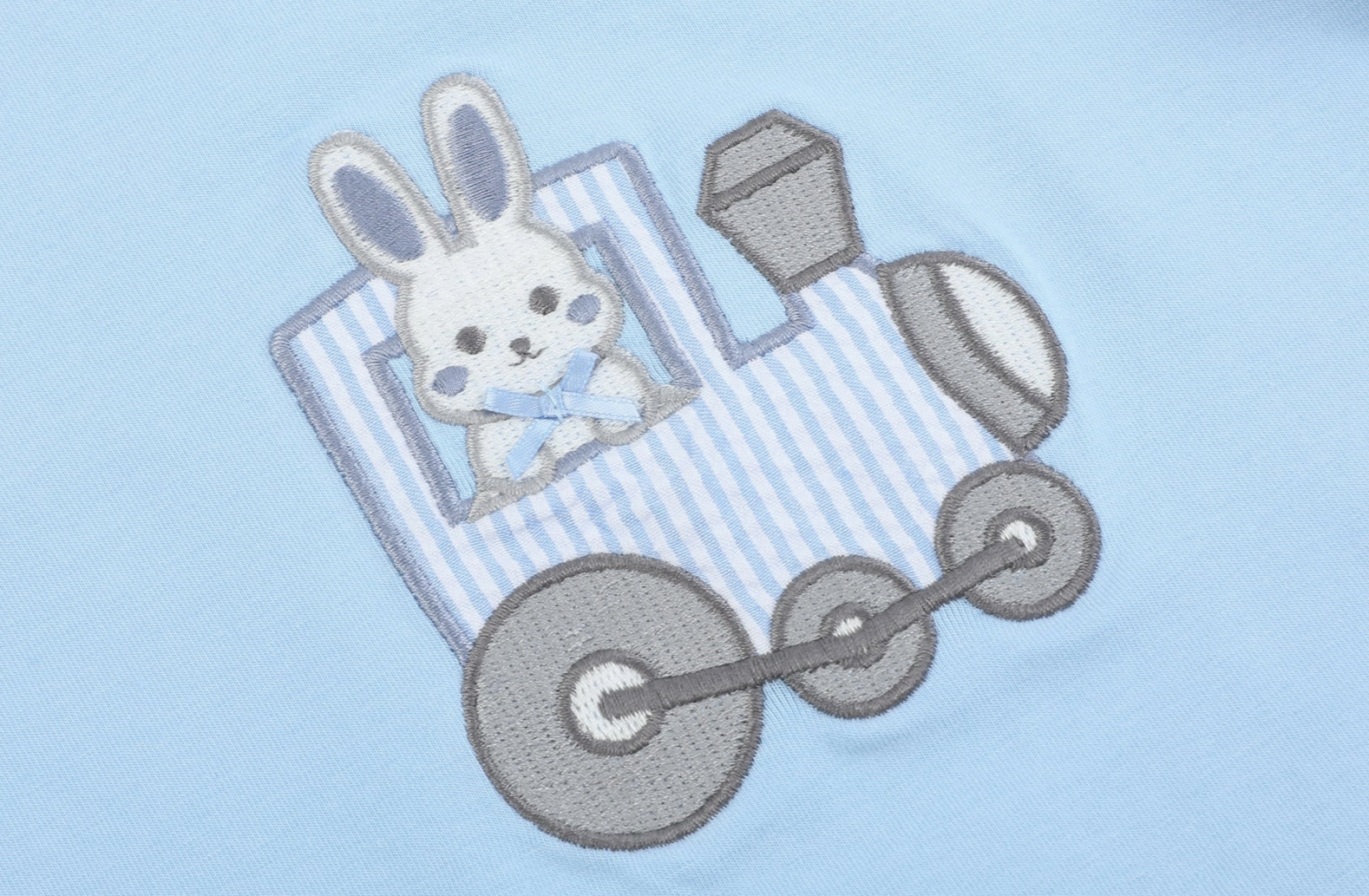Lil Cactus Blue Easter Train T-Shirt and Seersucker Shorts Set