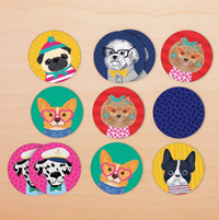 Dog Portraits Mini Memory Match