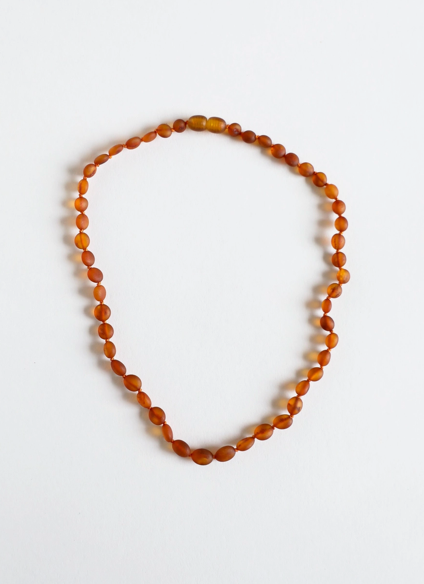 Canyon Leaf | Baltic Amber Teething Necklace 13”