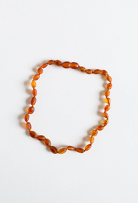 Canyon Leaf | Baltic Amber Teething Necklace 13”