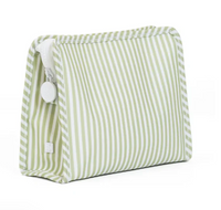 TRVL Design | Pimlico Stripe Sage Roadie | Large Zip Pouch