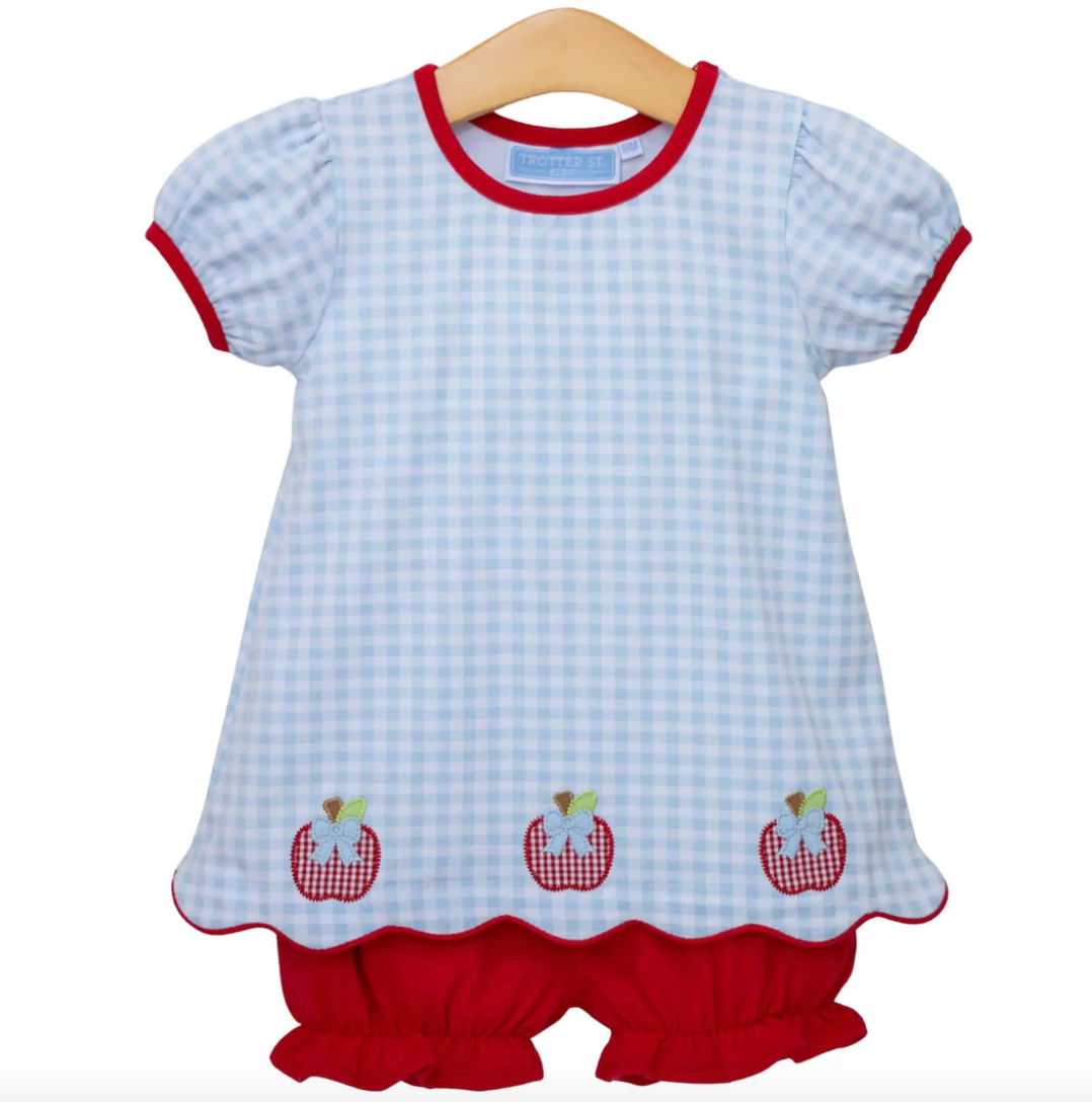 Trotter Street Kids | Apple Trio Bloomer Set