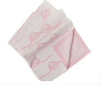 The Perfect Bow Baby Blanket | Perfect Pink