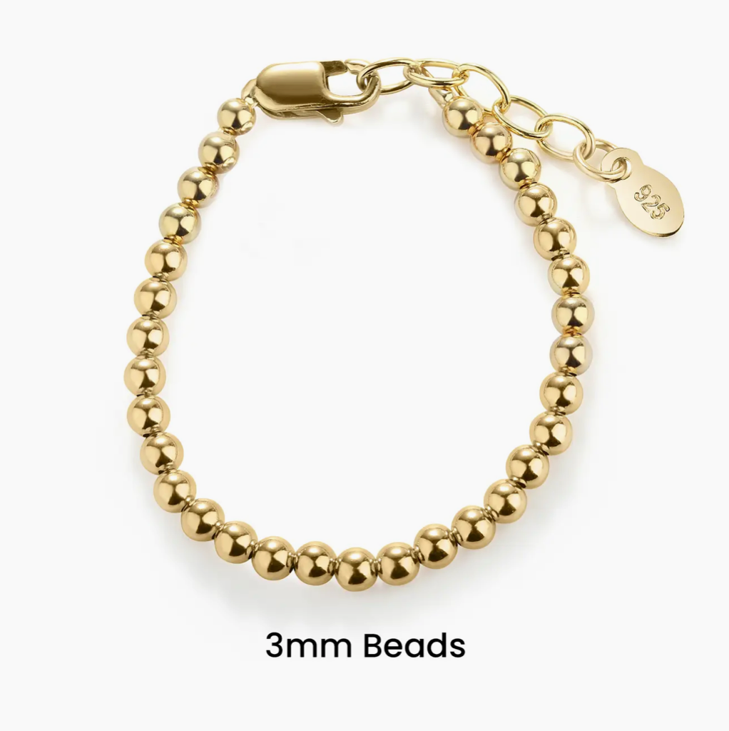 Cherished Moments | 14k Gold-Plated Sterling Silver Beaded Bracelet