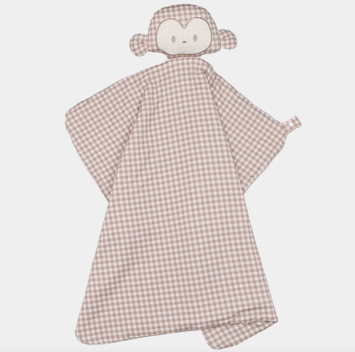 Uptown Baby | Mocha Monkey Lovey Blanket + Paci Clip Holder