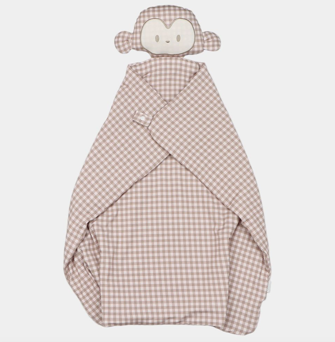 Uptown Baby | Mocha Monkey Lovey Blanket + Paci Clip Holder