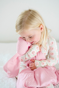 Uptown Baby | Pink Polka Dots Bunny Lovey + Paci Clip Holder