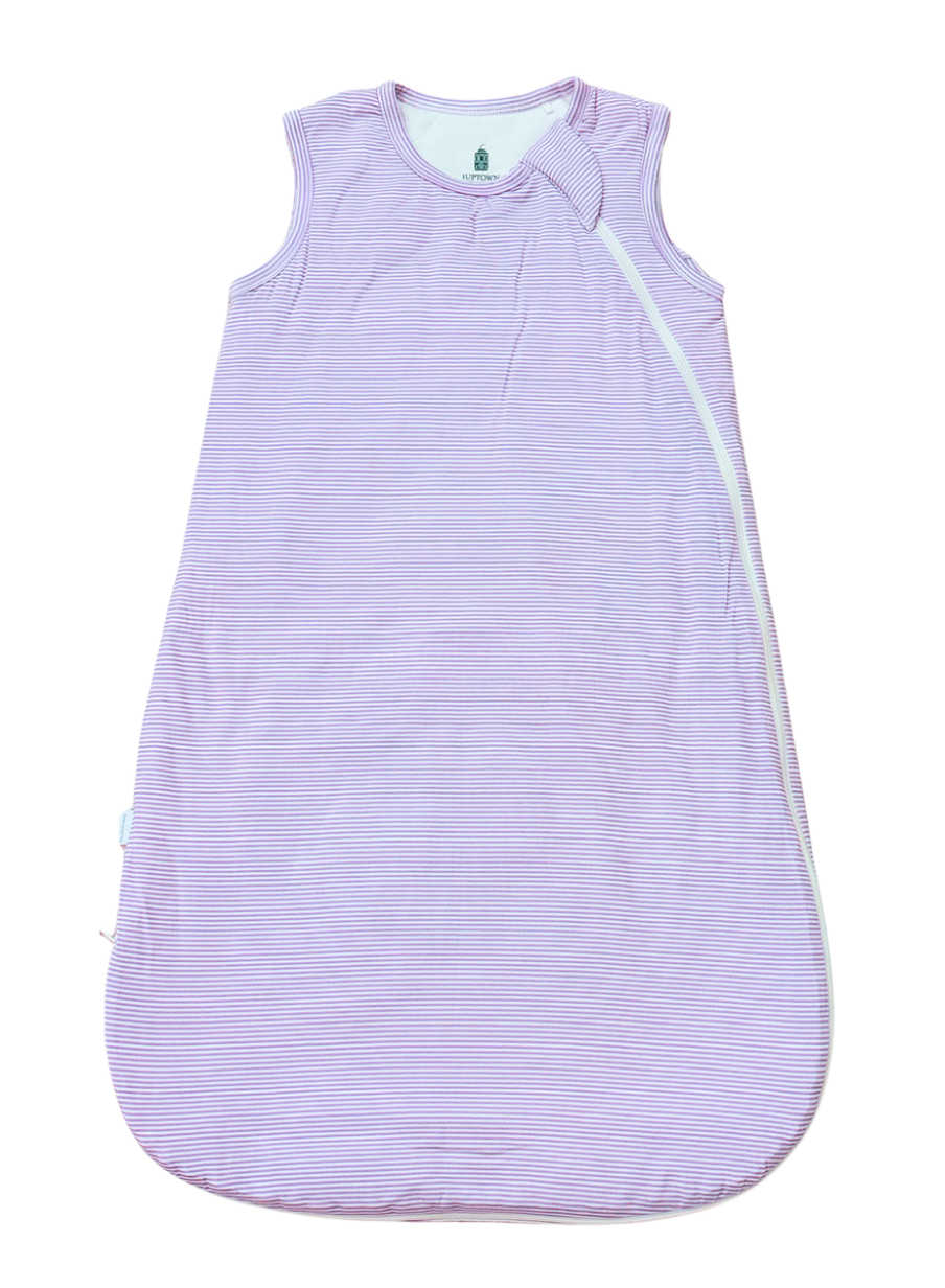 Uptown Baby | Purple Mini-Stripe Sleep Sack