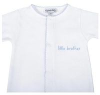 Magnolia Baby | Little Brother and Little Sister Blue Embroidered Converter