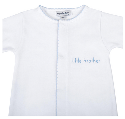 Magnolia Baby | Little Brother and Little Sister Blue Embroidered Converter