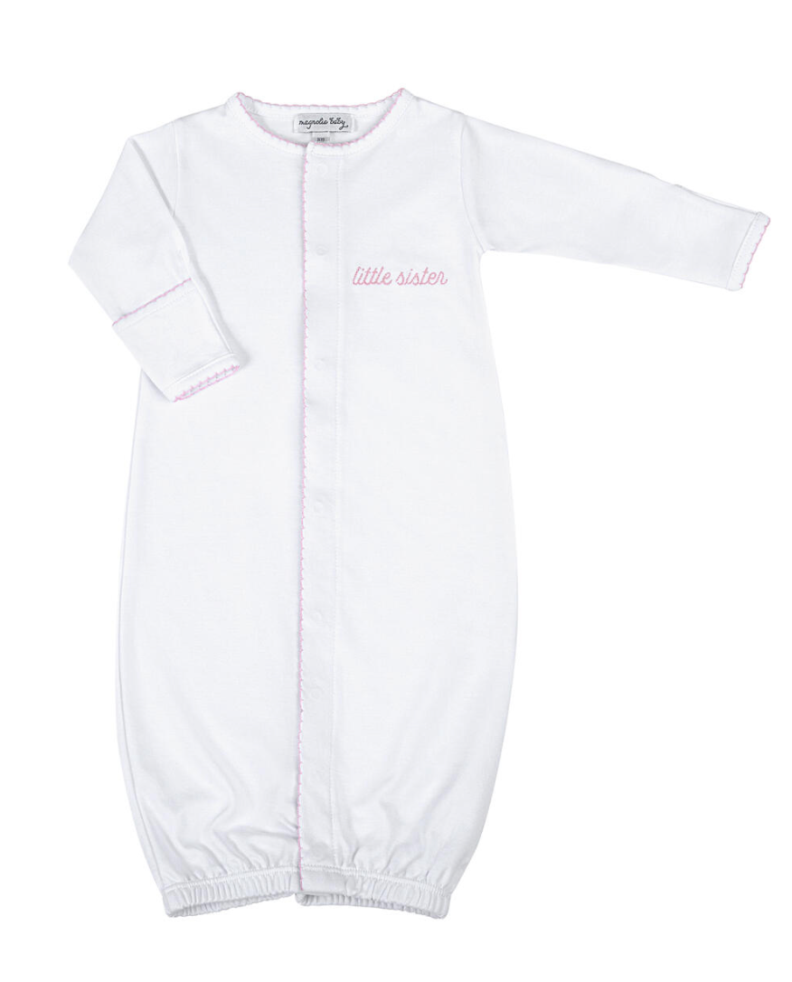 Magnolia Baby | Little Brother and Little Sister Blue Embroidered Converter