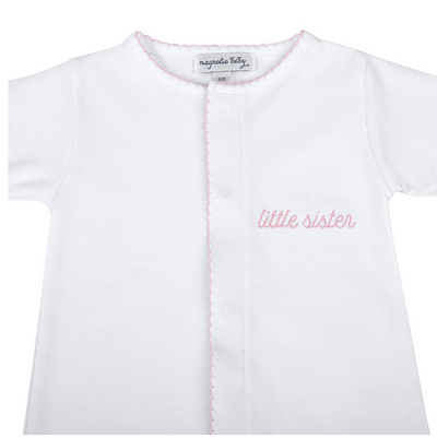 Magnolia Baby | Little Brother and Little Sister Blue Embroidered Converter