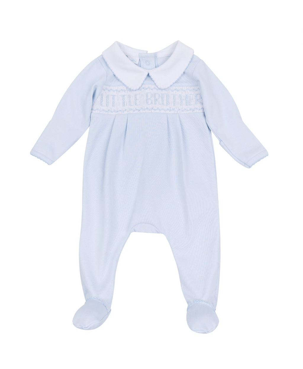 Magnolia Baby | Little Brother Smocked Footie