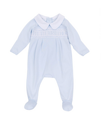 Magnolia Baby | Little Brother Smocked Footie