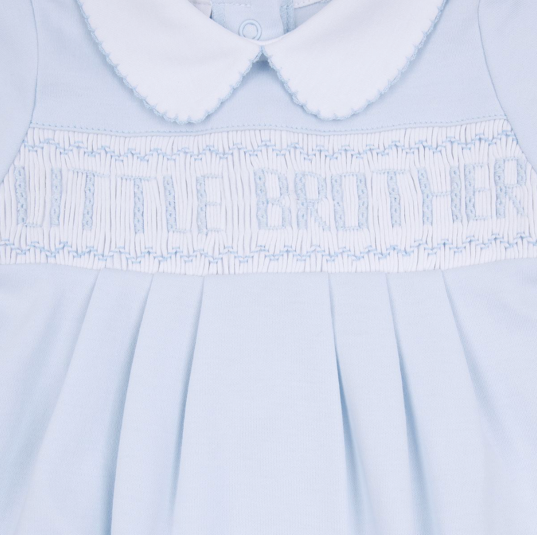 Magnolia Baby | Little Brother Smocked Footie