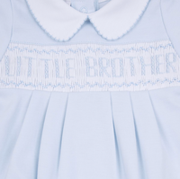 Magnolia Baby | Little Brother Smocked Footie