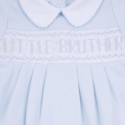 Magnolia Baby | Little Brother & Little Sister Smocked Short Sleeve Bubble