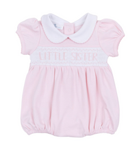 Magnolia Baby | Little Brother & Little Sister Smocked Short Sleeve Bubble