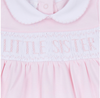 Magnolia Baby | Little Brother & Little Sister Smocked Short Sleeve Bubble