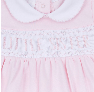 Magnolia Baby | Little Brother & Little Sister Smocked Short Sleeve Bubble