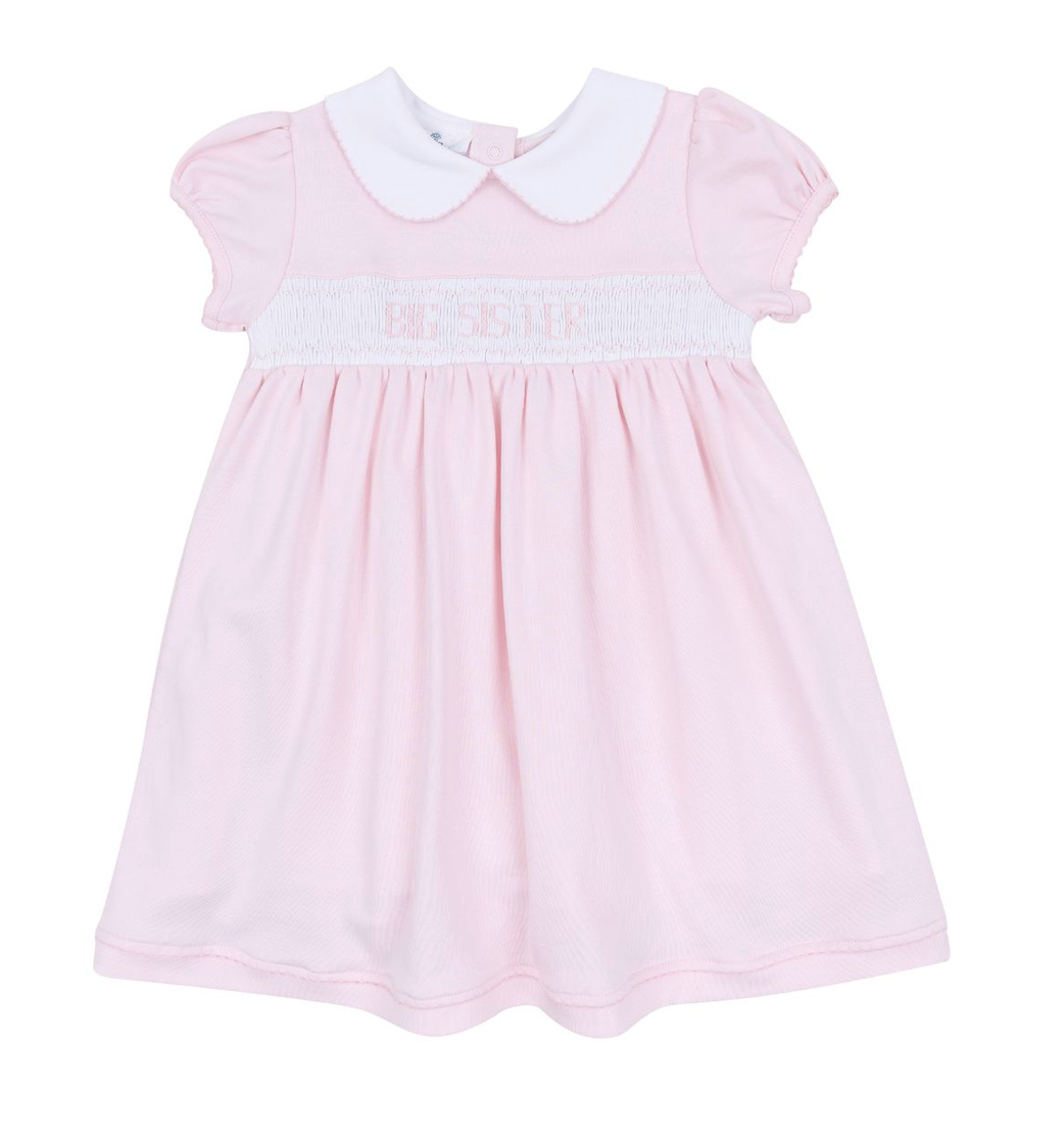 Magnolia Baby | Big Sister Smocked Short Sleeve Dress