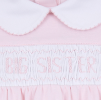 Magnolia Baby | Big Sister Smocked Long Sleeve Dress