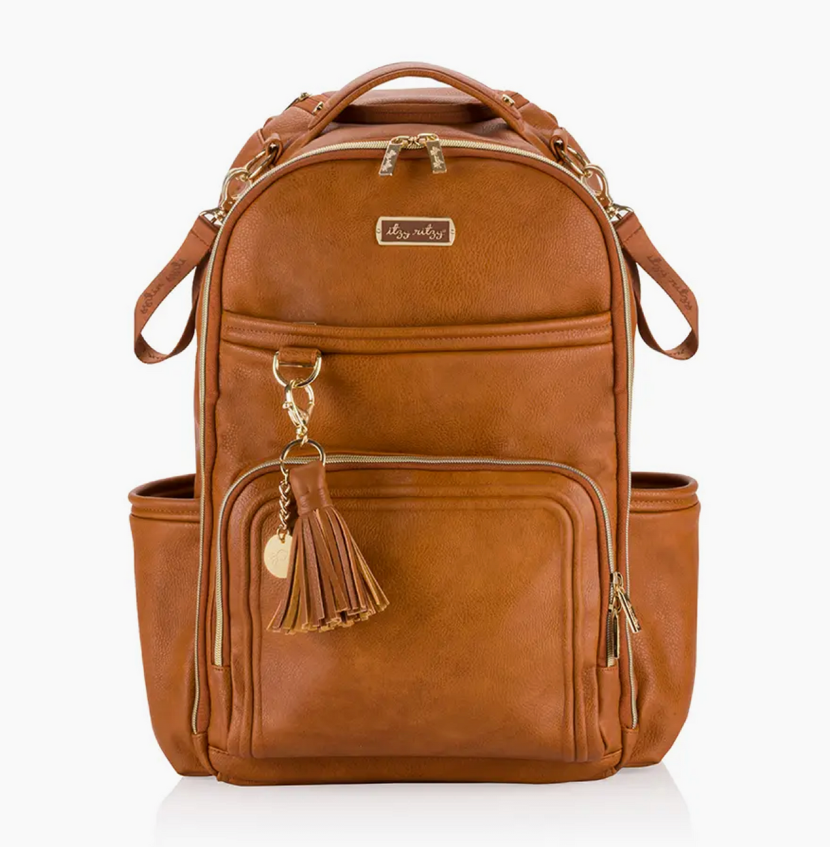 Itzy Ritzy | Cognac Boss Plus | Backpack Diaper Bag