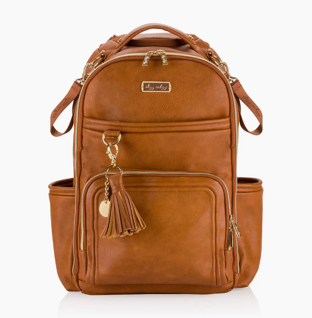 Itzy Ritzy | Cognac Boss Plus | Backpack Diaper Bag