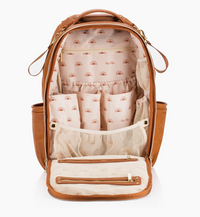 Itzy Ritzy | Cognac Boss Plus | Backpack Diaper Bag