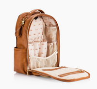 Itzy Ritzy | Cognac Boss Plus | Backpack Diaper Bag