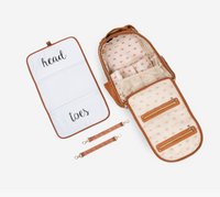 Itzy Ritzy | Cognac Boss Plus | Backpack Diaper Bag
