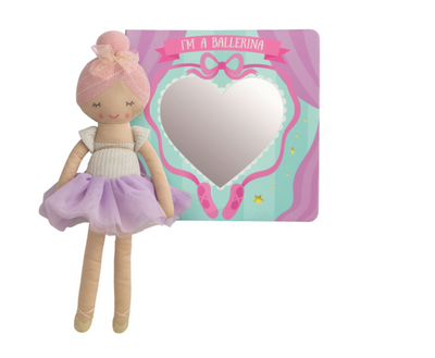 Mud Pie | Pink Ballet Book & Doll Set
